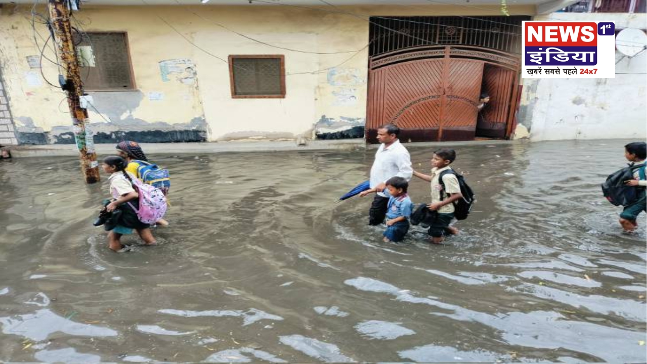 110 मिमी बारिश से गाजियाबाद जलमग्न, स्कूलों में आज अवकाश