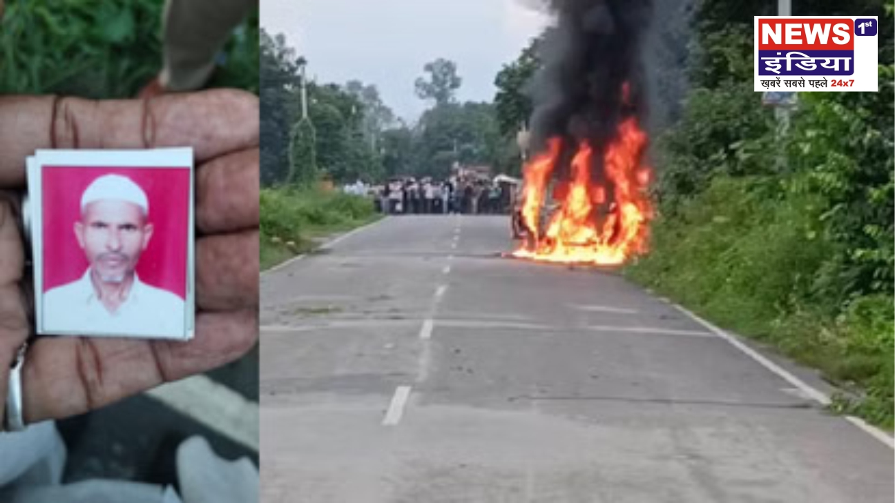 स्कॉर्पियो की टक्कर में रिक्शा चालक की मौत, गुस्साई भीड़ ने कार जलाई