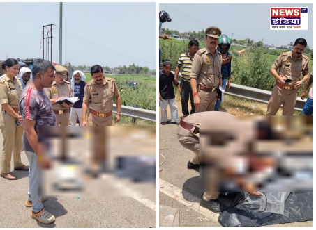 हापुड़ में दर्दनाक सड़क हादसा: बछलोता फ्लाईओवर के पास खड़े ट्रक से टकराई बाइक, दो युवकों की मौत