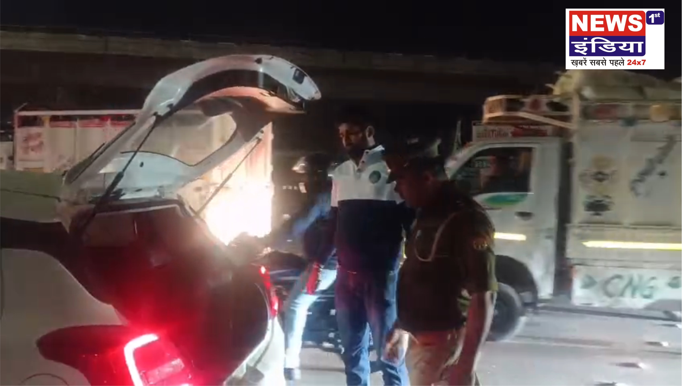 ततारपुर पुल के नीचे देहात थाना पुलिस का सघन चेकिंग अभियान ||