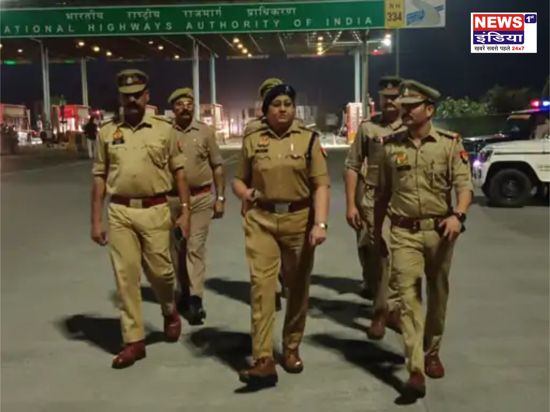 कुराना टोल प्लाजा पर सीओ ने की पैदल गश्त, सुरक्षा व्यवस्था का लिया जायजा