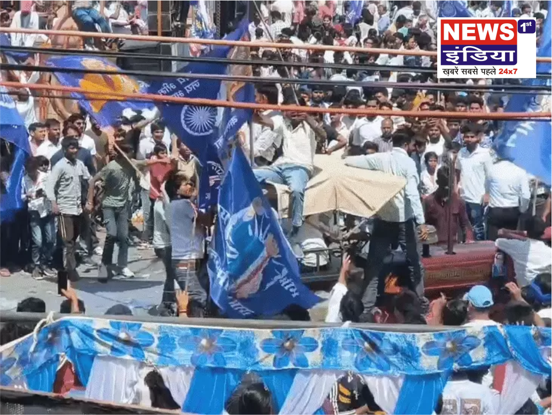 हापुड़ में अंबेडकर जयंती पर ट्रैक्टर स्टंट: भीड़ के बीच युवकों की खतरनाक हरकत, पुलिस ने दी सख्त चेतावनी