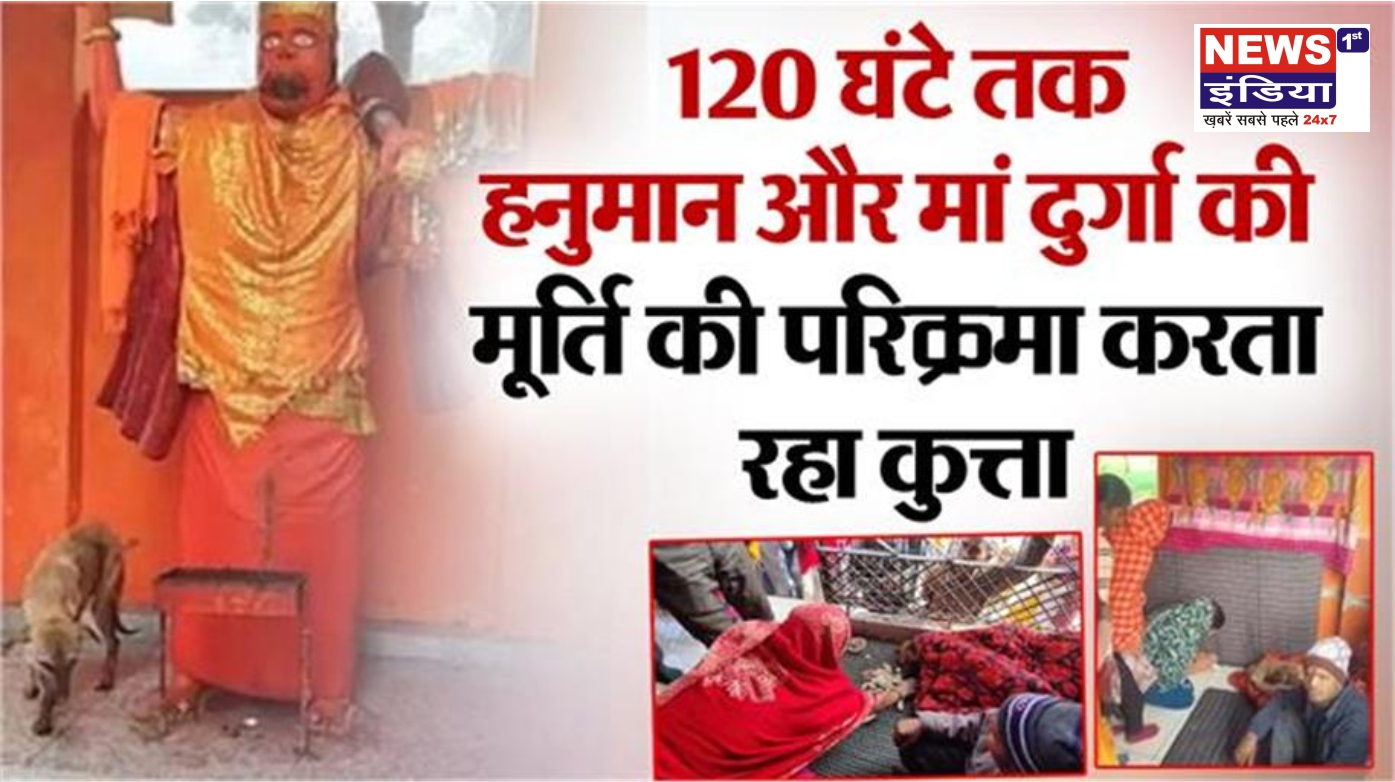 बिजनौर में अनोखी घटना: 120 घंटे तक मंदिर में परिक्रमा करता रहा कुत्ता, लोग मानने लगे भैरव बाबा, वीडियो वायरल