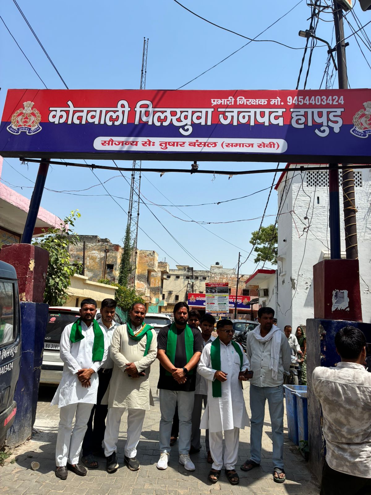 पिलखुवा में किसान नेता के परिवार पर हमले के विरोध में भाकियू एकता शक्ति का प्रदर्शन