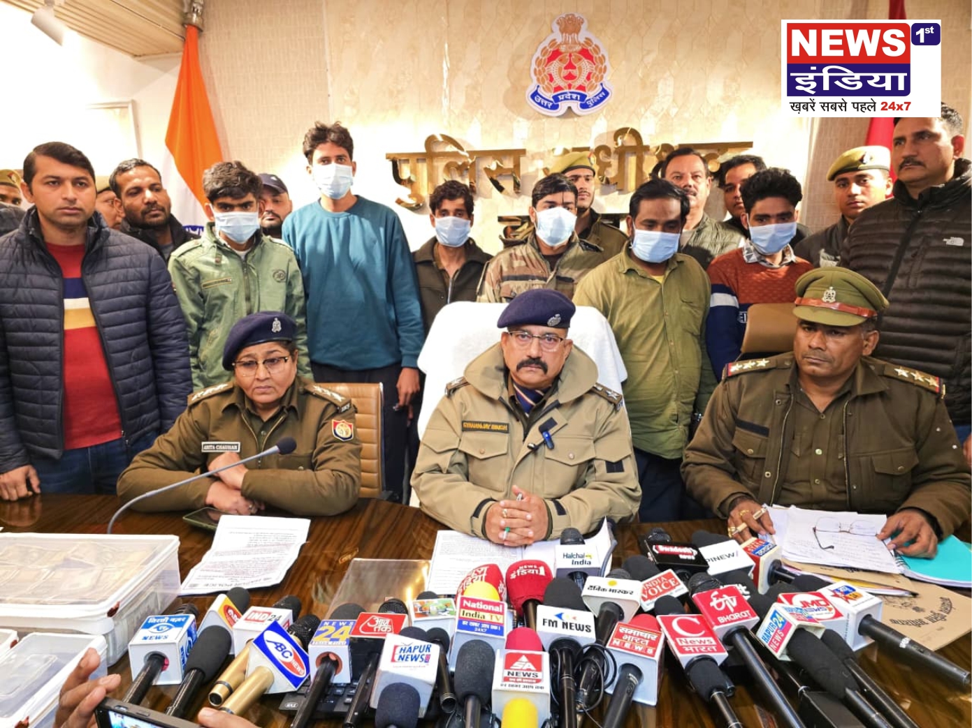 हापुड़ में 85 लाख की लूट का खुलासा: 6 बदमाश गिरफ्तार ||