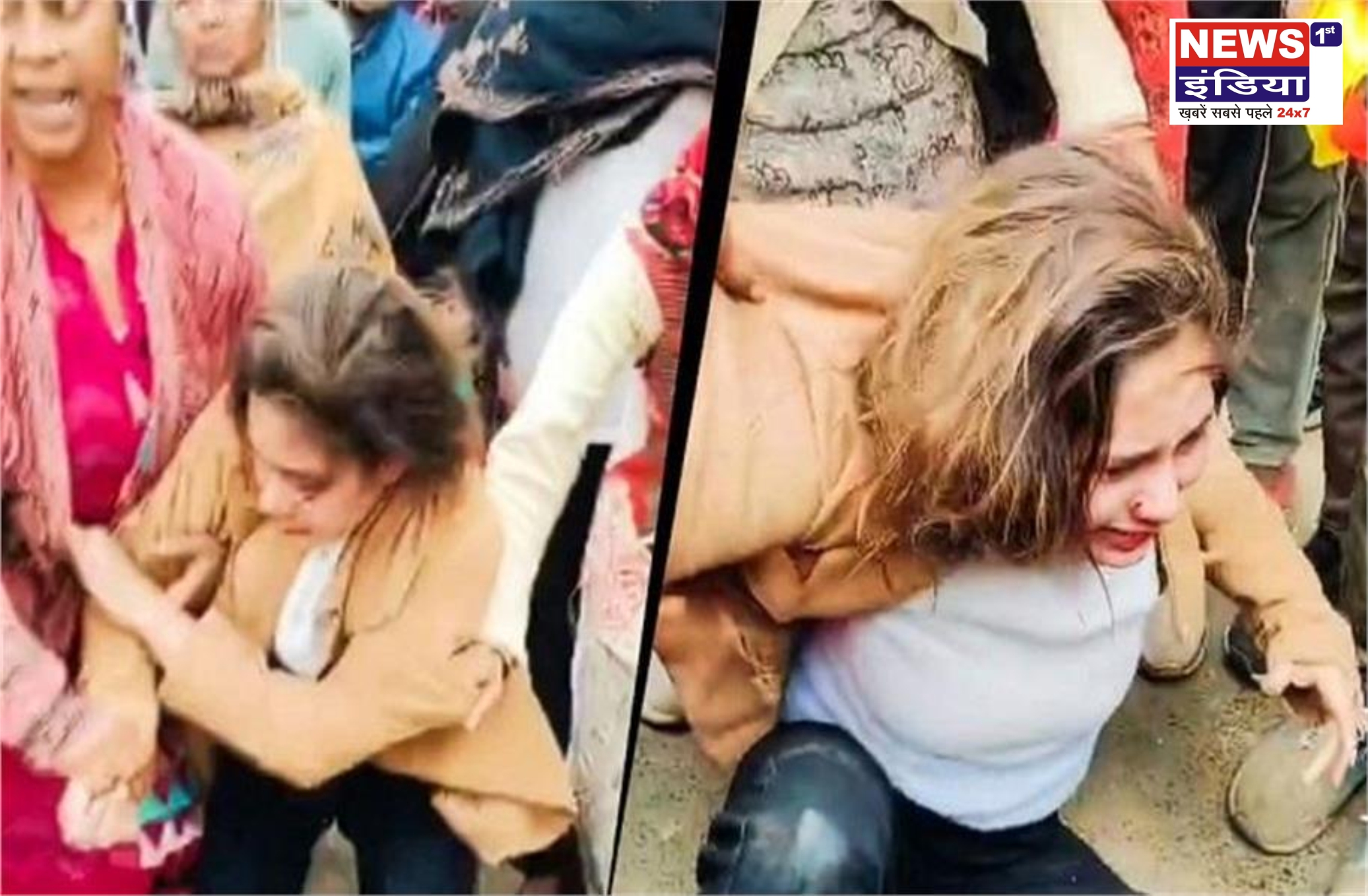 आगरा में हाईवोल्टेज ड्रामा: पत्नी ने पति को प्रेमिका के साथ रंगे हाथों पकड़ा, सड़क पर हुई मारपीट